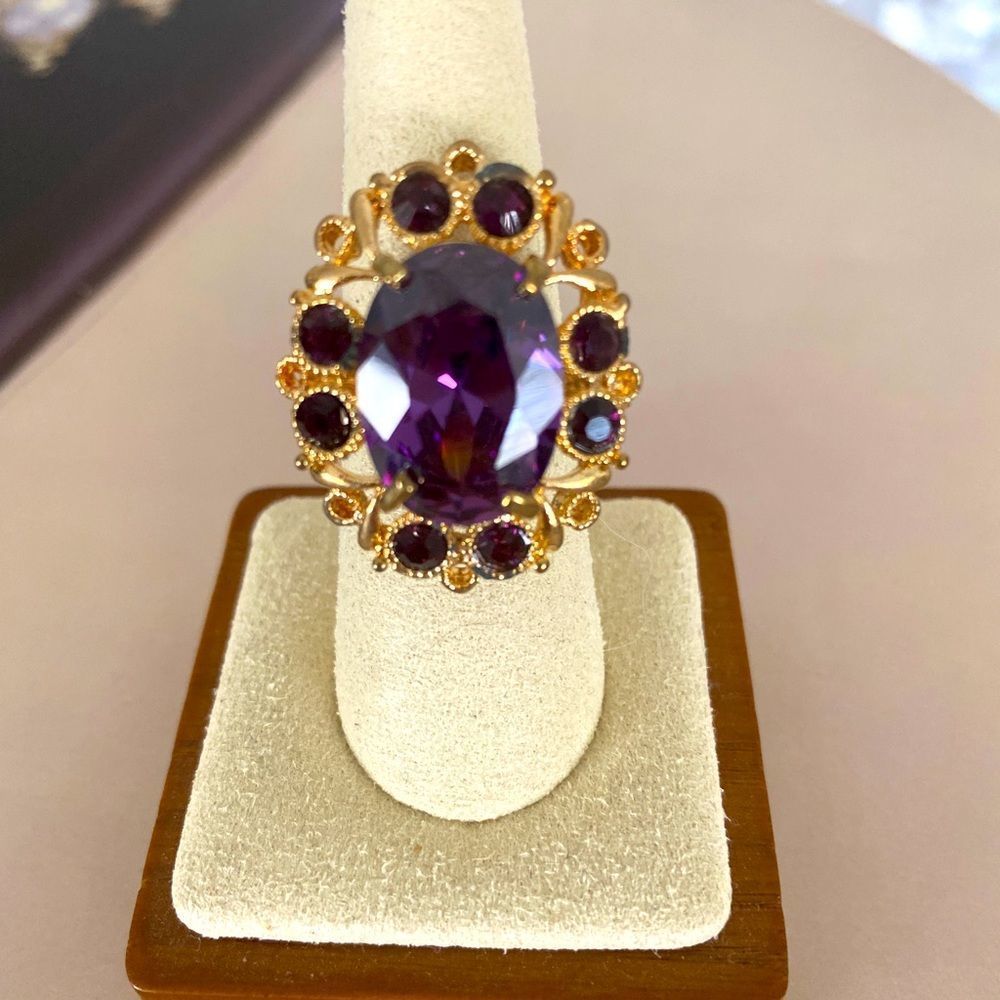 Amethyst Cocktail Ring